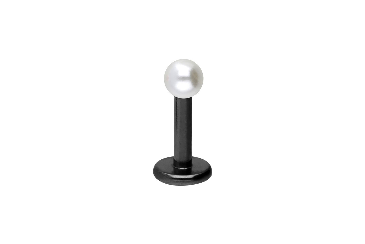 Titan Labret Piercing SYNTHETISCHE PERLE